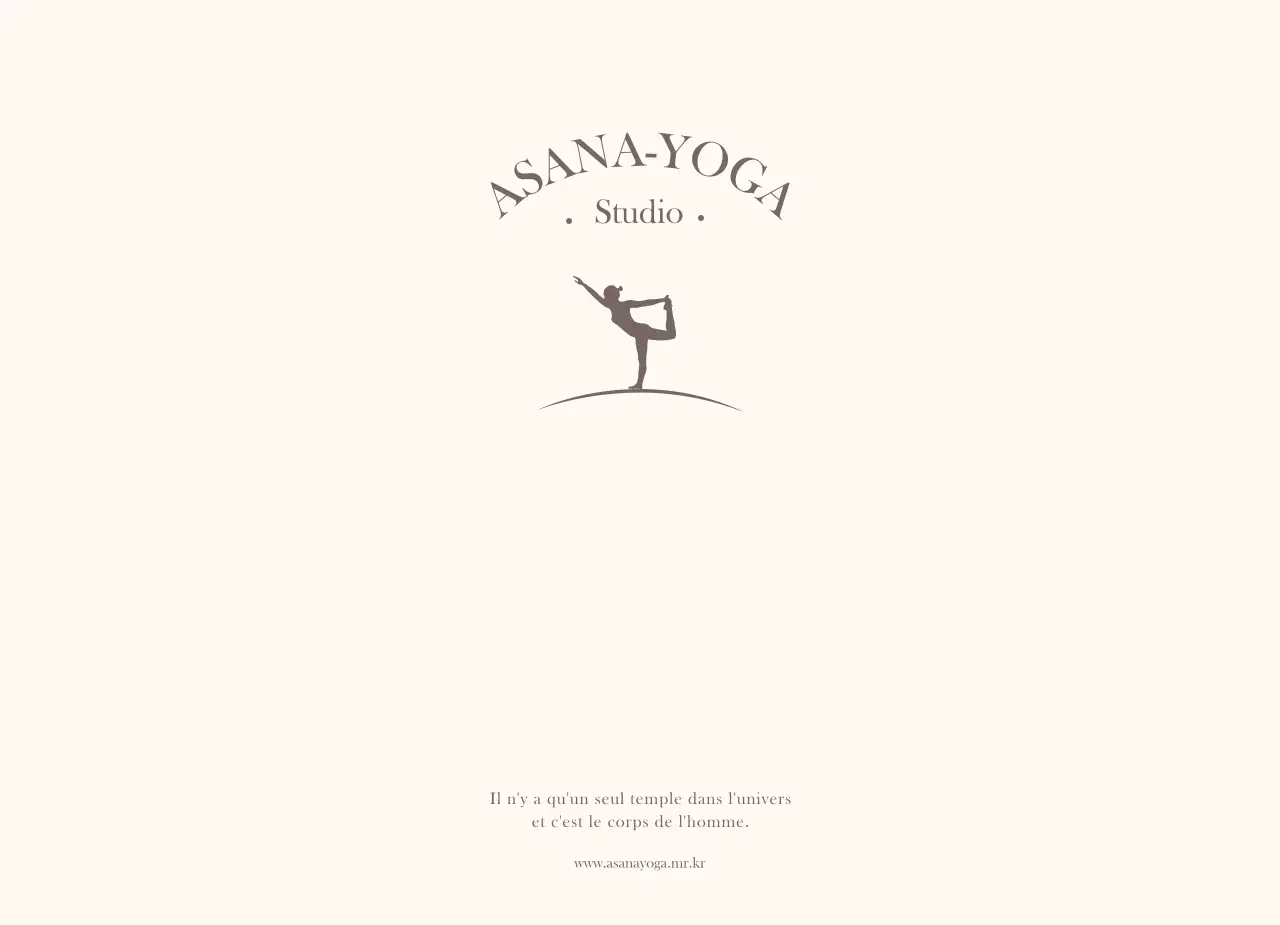 Matériel promotionnel pour le yoga avec un design apaisant et émotionnel