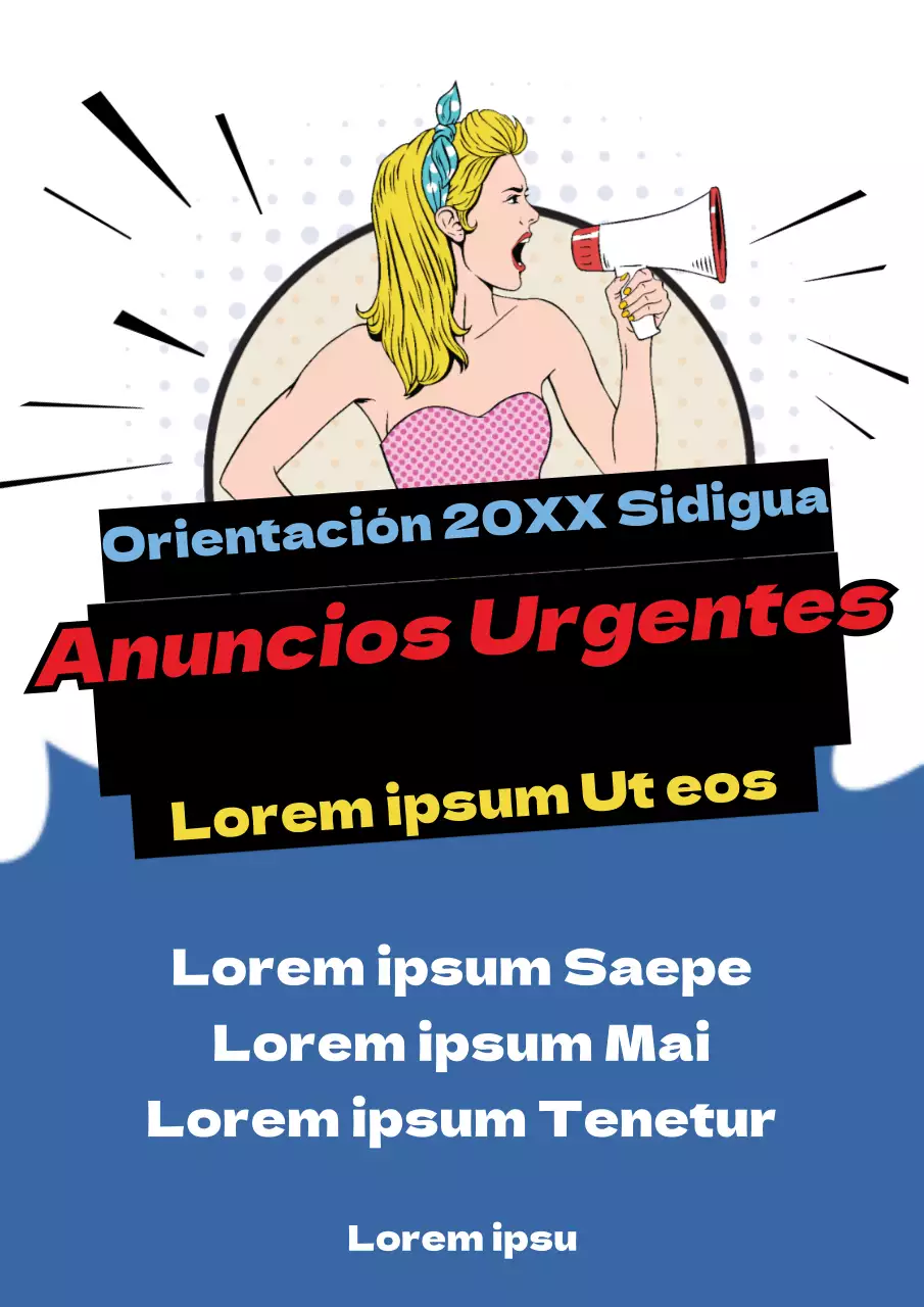 Cartel de orientación del departamento de diseño universitario