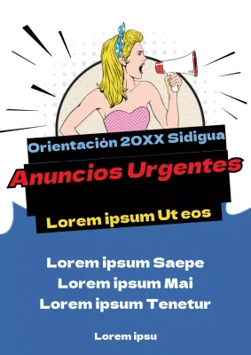 Cartel de orientación del departamento de diseño universitario