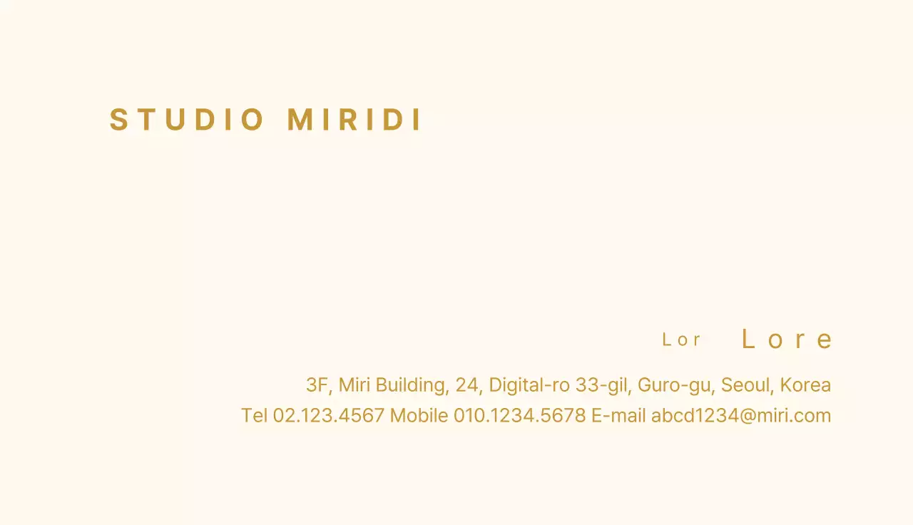 Beige Border Circle Studio