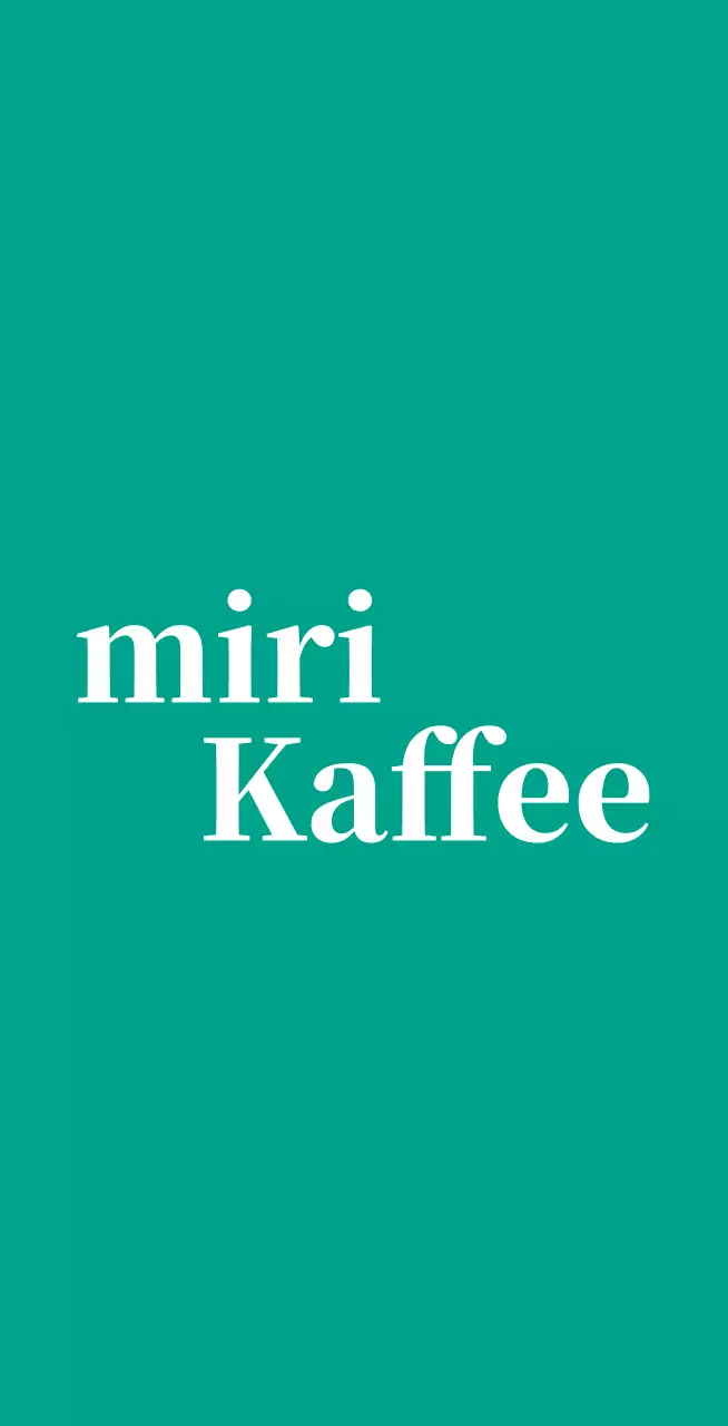 Cafe Ballette auf türkisem Hintergrund mit einem Logo in Englisch