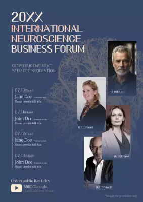 Navy Professional Neuroscience Forum Announcement Poster
