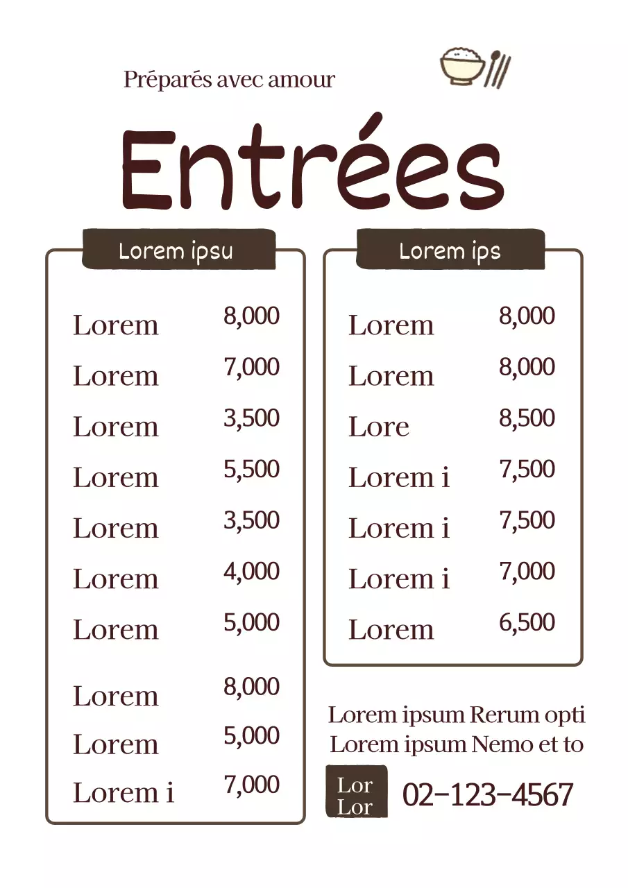 Promouvoir le menu de votre restaurant d'escalopes de porc