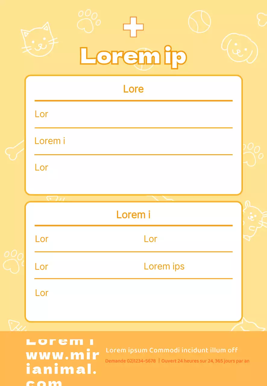 Reçu pour animaux de compagnie