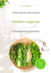 Tema verde pulito stagionale per la consegna in giornata