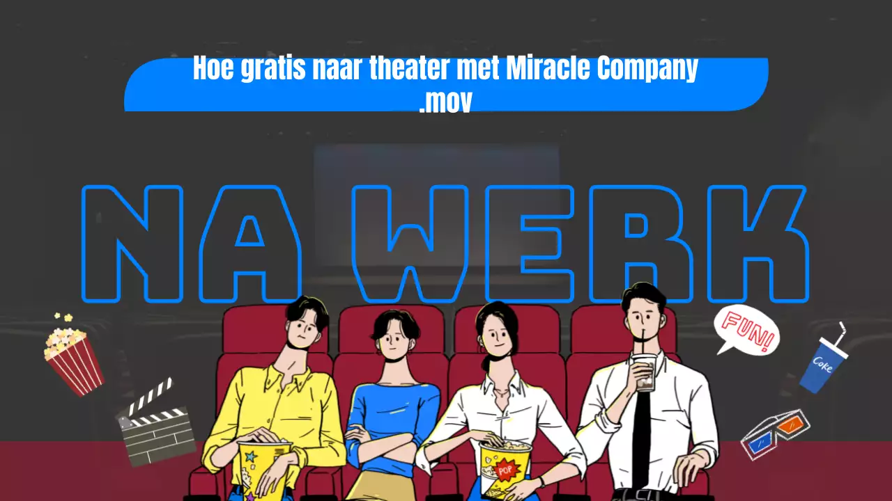 Blauw Rood Grijs Handgetekend illustratieconcept In-house filmclub thema