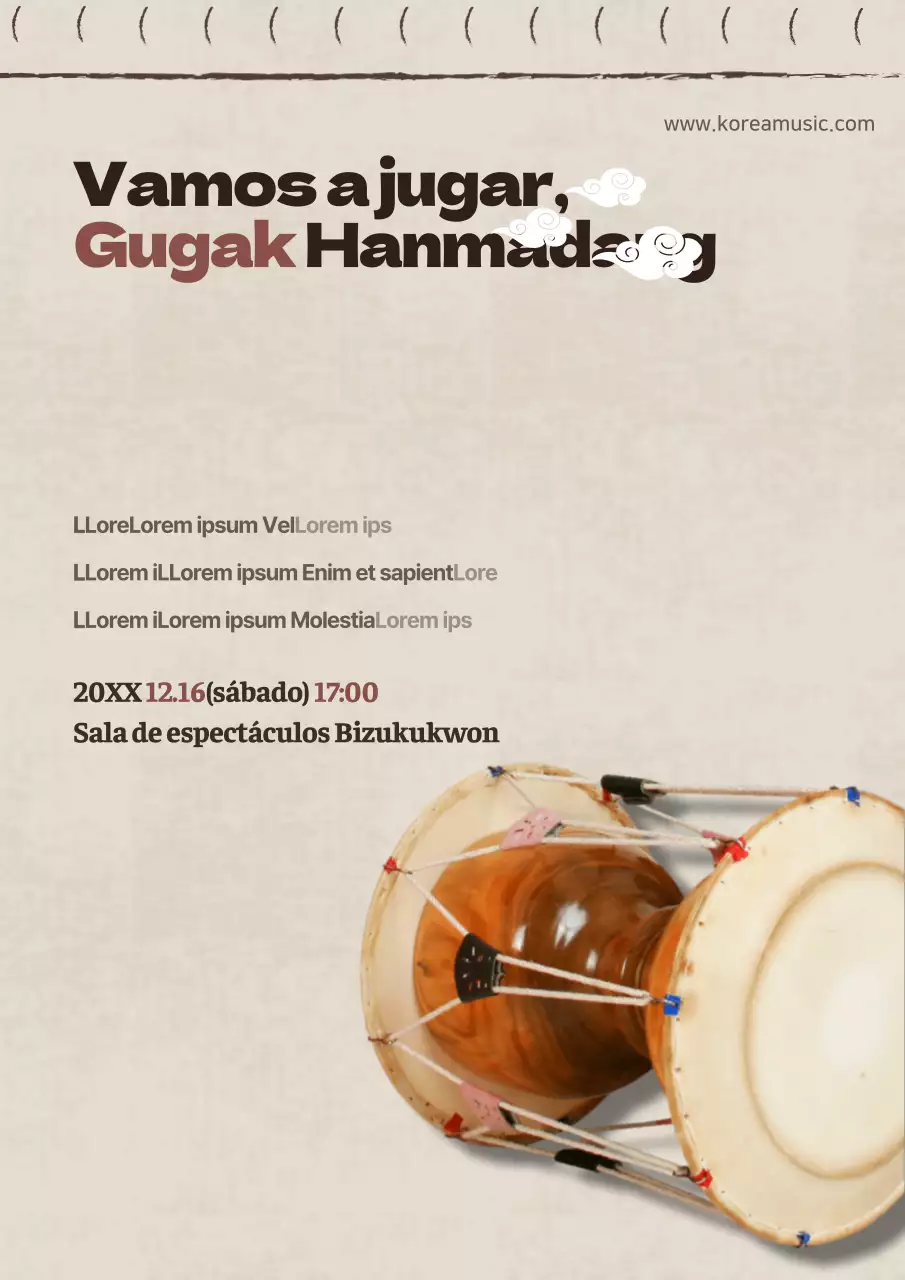 Promocione una sencilla actuación clásica con una foto de un violín de marfil