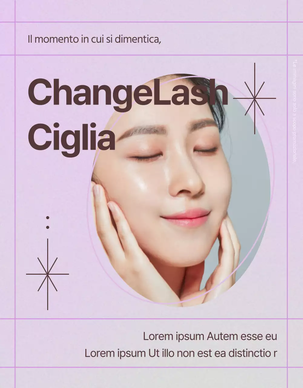 Guida alle extension di ciglia semplici color malva e marrone