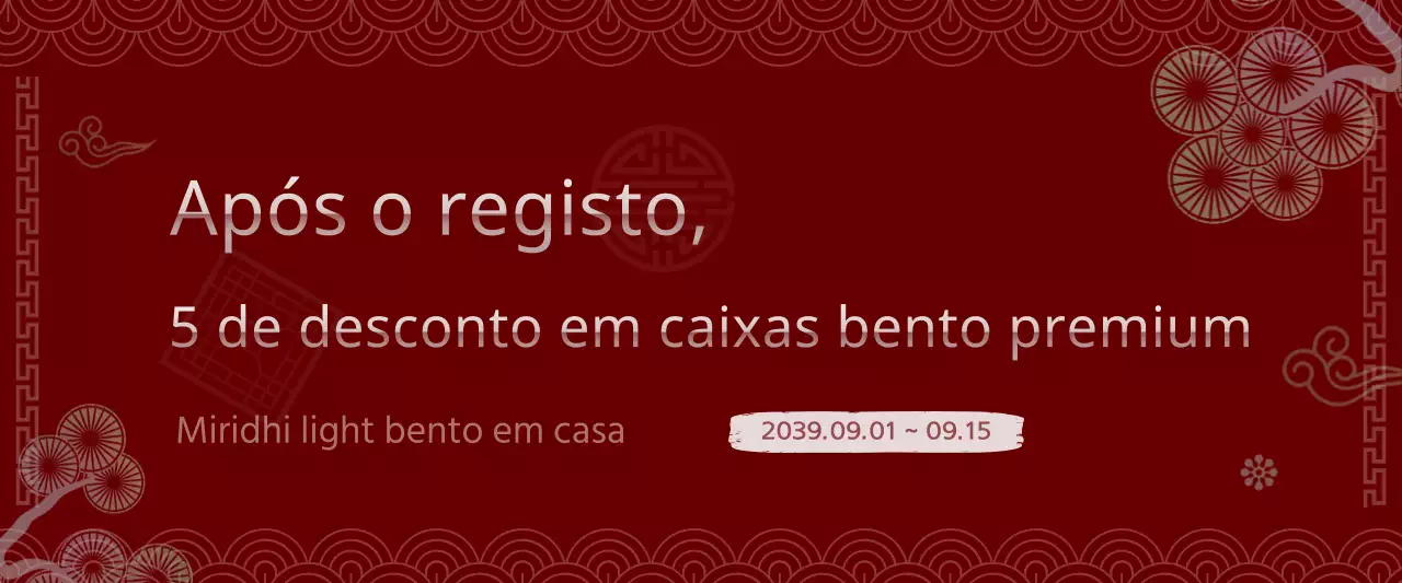 Desconto em caixas bento tradicionais coreanas vermelhas e brancas