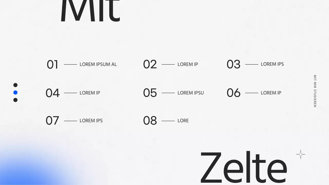 Kitschiger Projektauftrag mit lila Farbverläufen