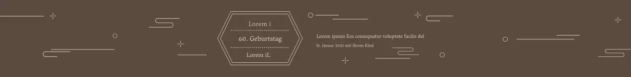 Braunes traditionelles Muster Ruhestandsfeier