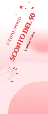 Promuovete il vostro salone per unghie con un simpatico sfondo rosa