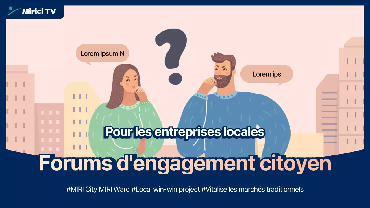 Un forum d'engagement communautaire illustré