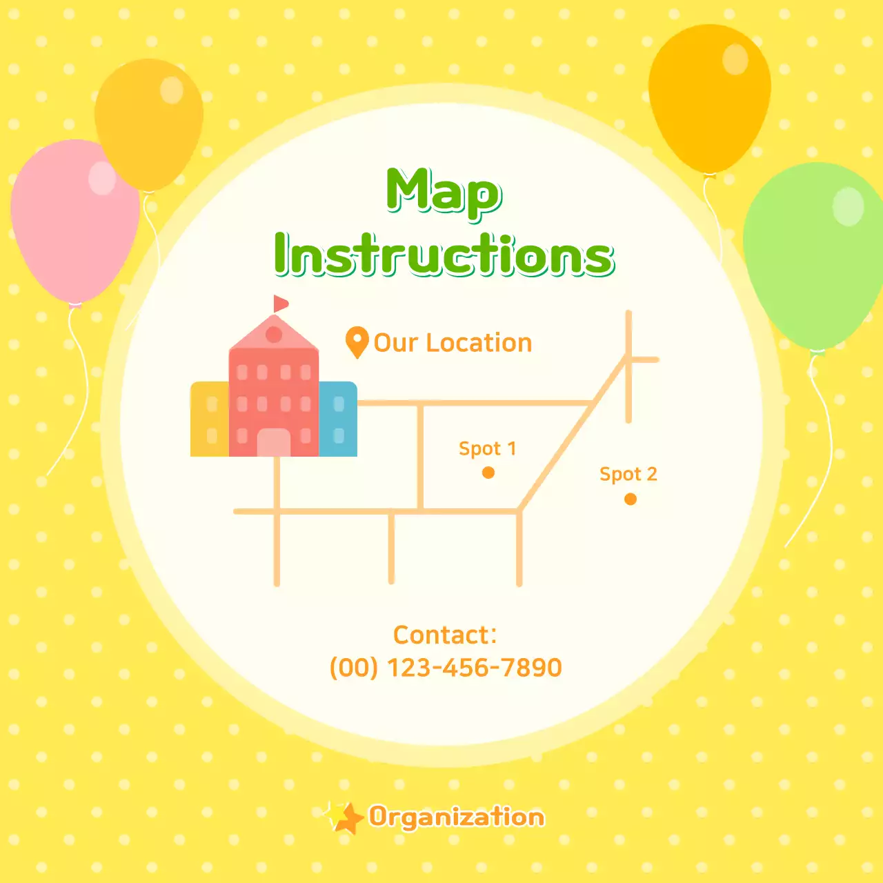 Yellow Playful Children's Event Announcement Instagram Carousel