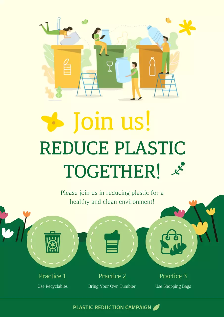 Green Modern Environment Promotion Poster