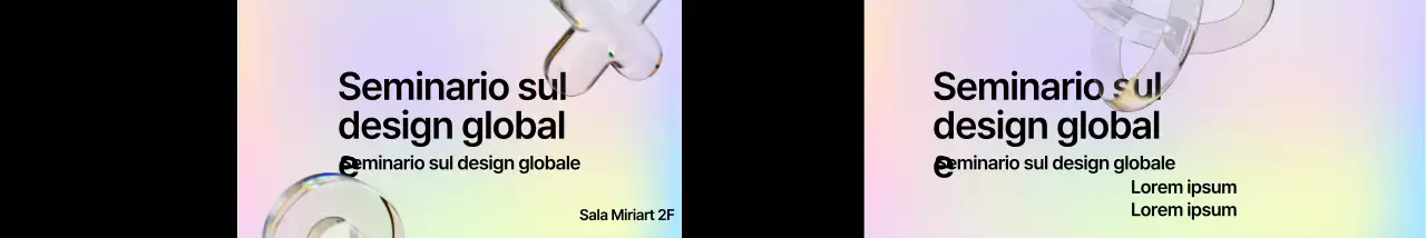 Un seminario dal design colorato, semplice e moderno