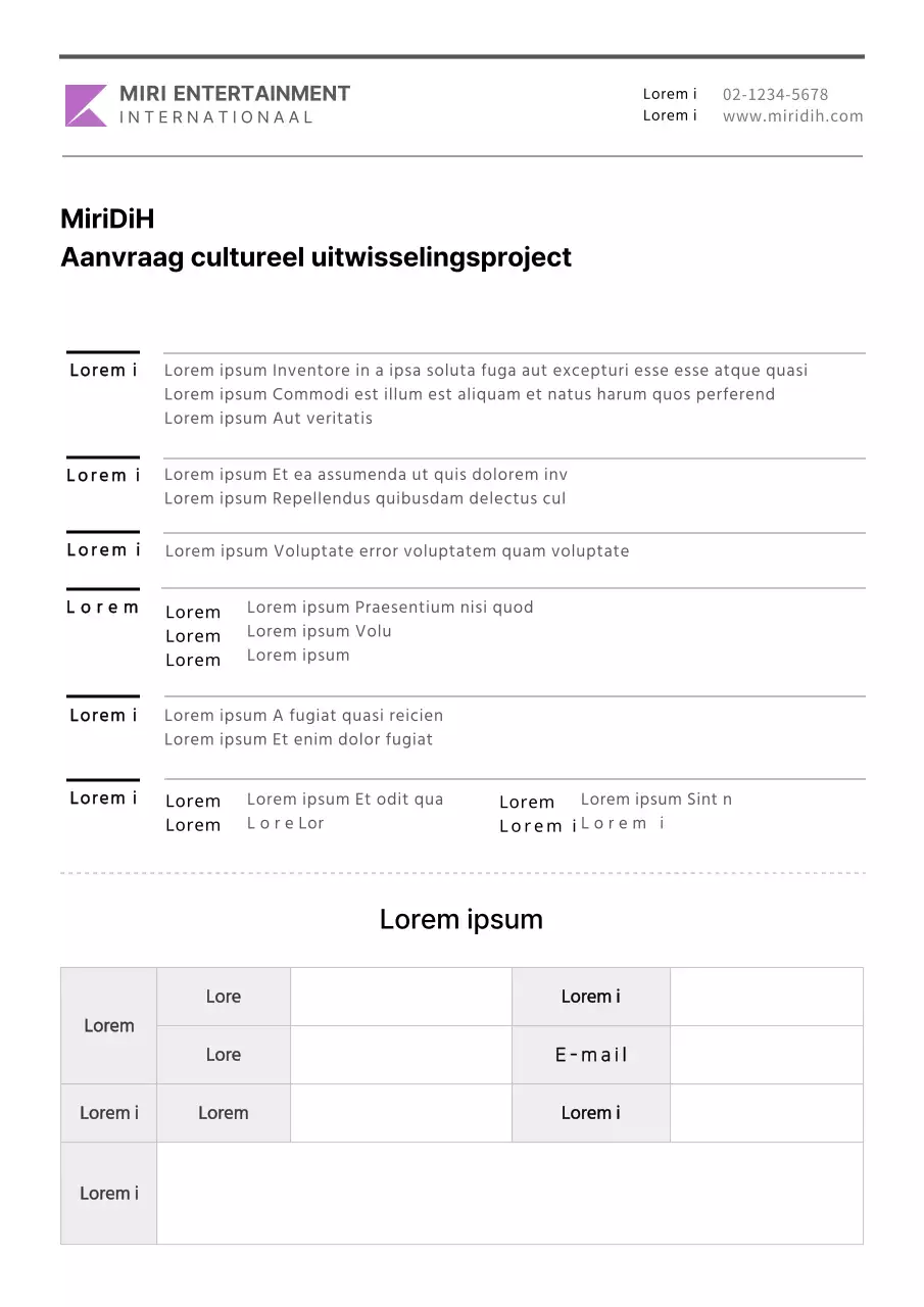 Eenvoudig aanvraagformulier voor sponsoring