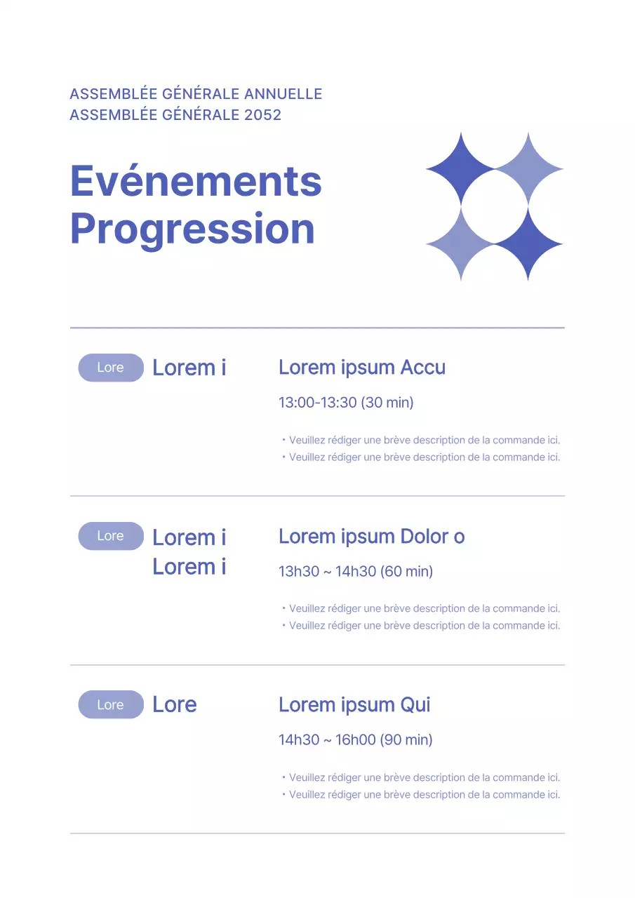 Assemblée générale de la Saint-Sylvestre en bleu, jaune et vert