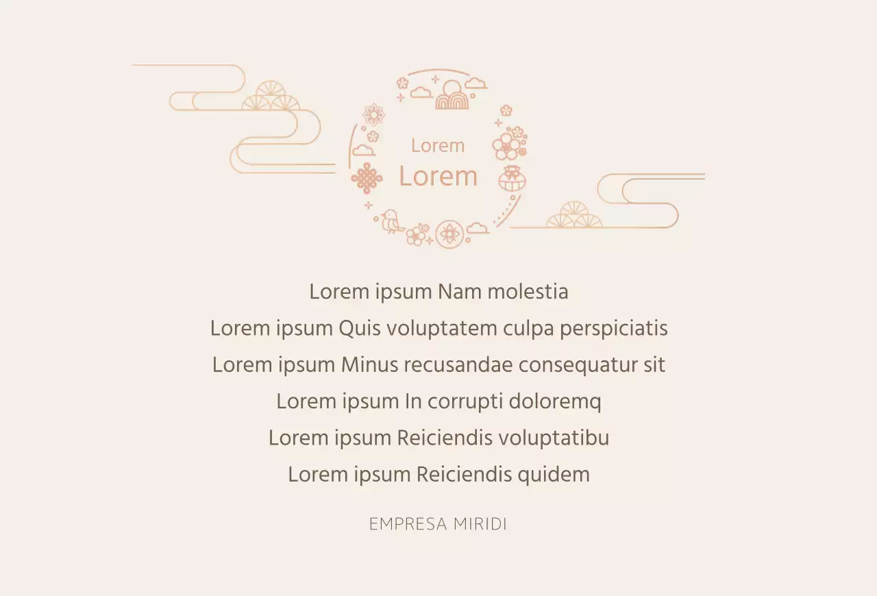 Postal moderna y sencilla de Chuseok