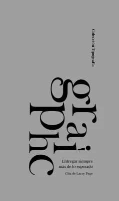 Tipografía elegante en negro moderno