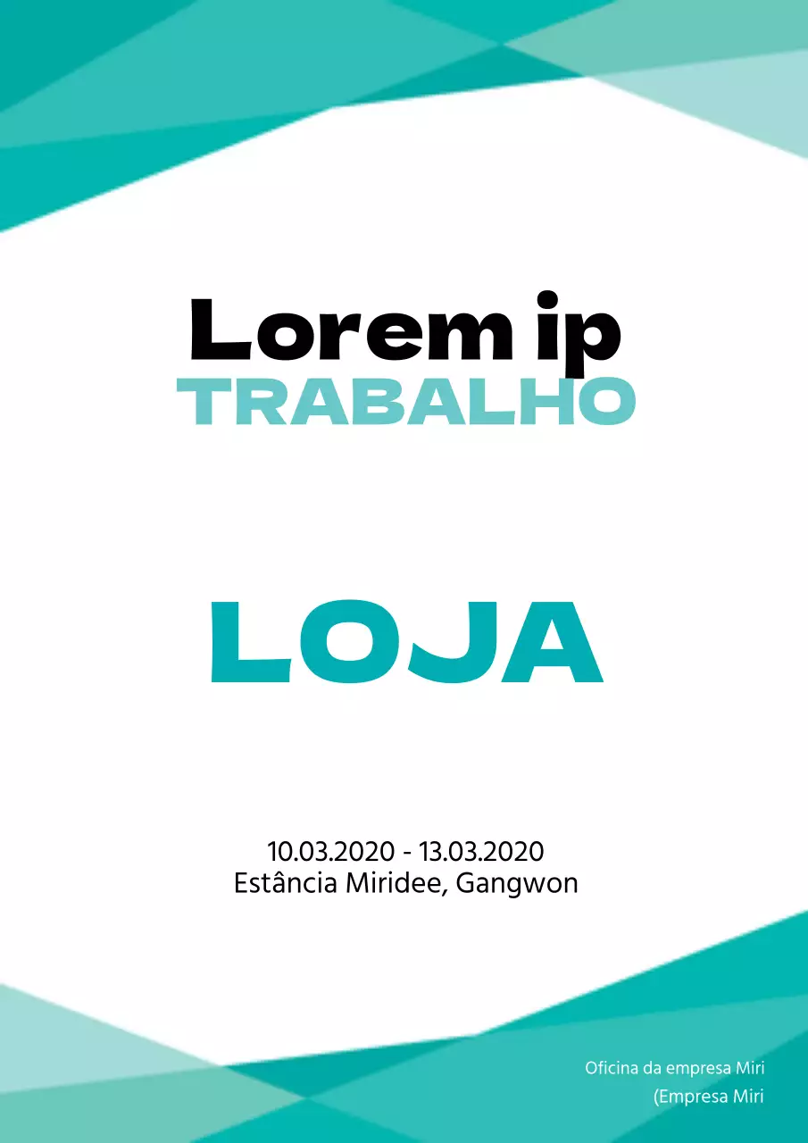 Promover um simples encontro de troca de turquesas
