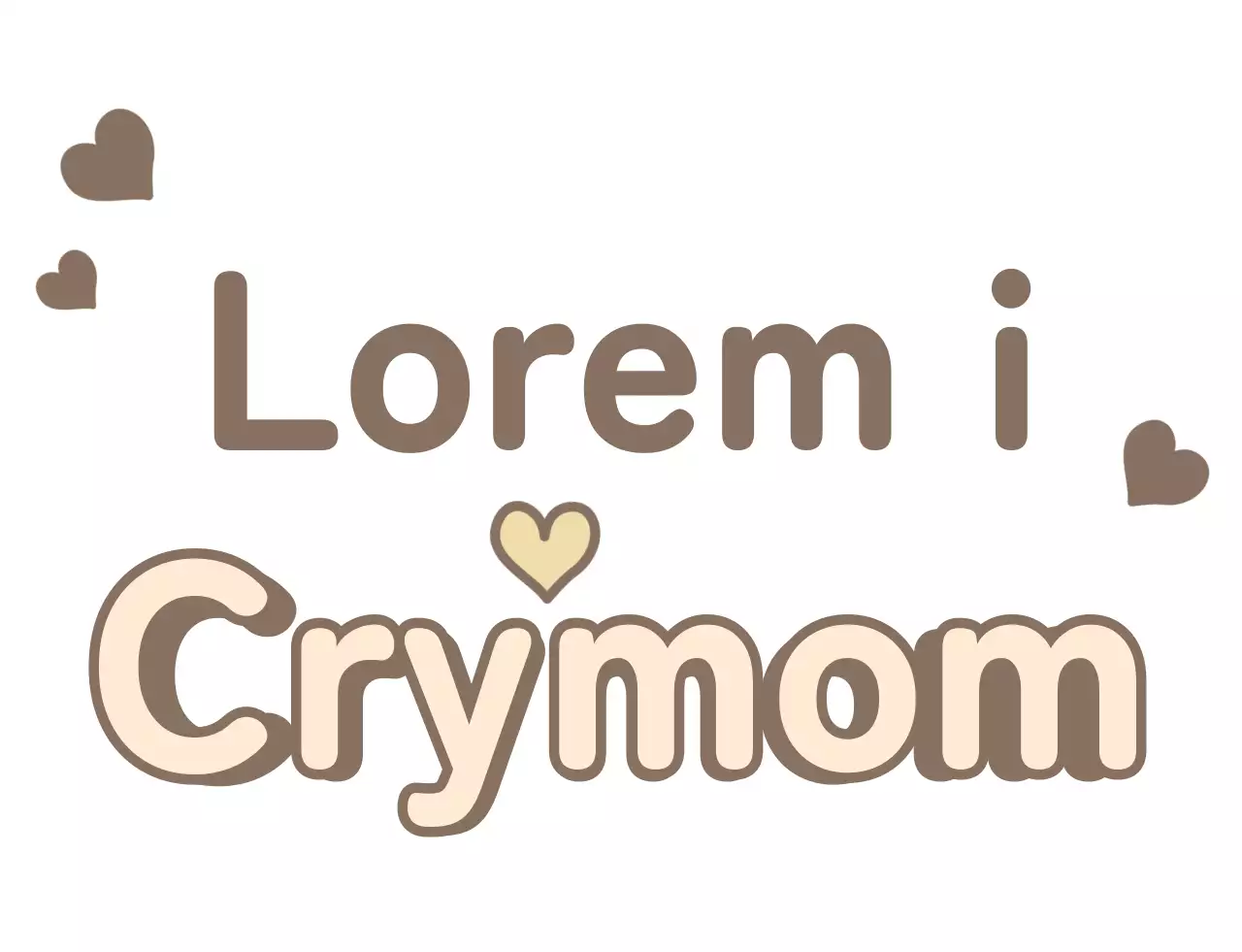 T-shirt familial avec une jolie typographie en marron, bleu clair et beige