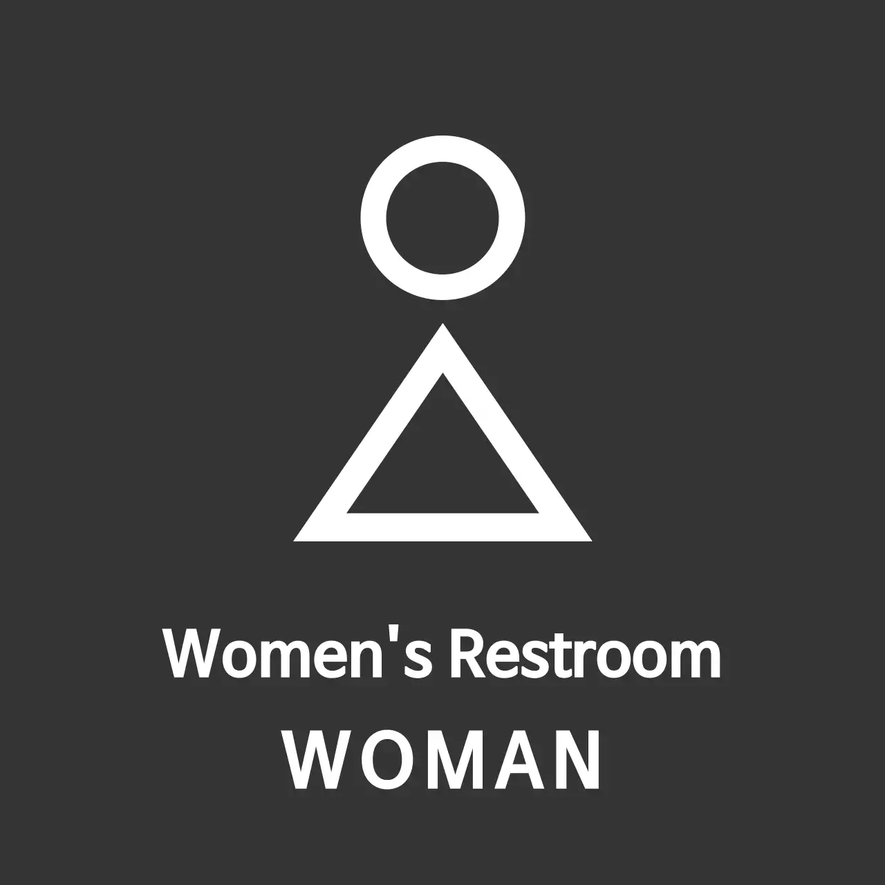 Panduan piktogram kamar mandi berkonsep bersih dengan warna abu-abu tua dan putih