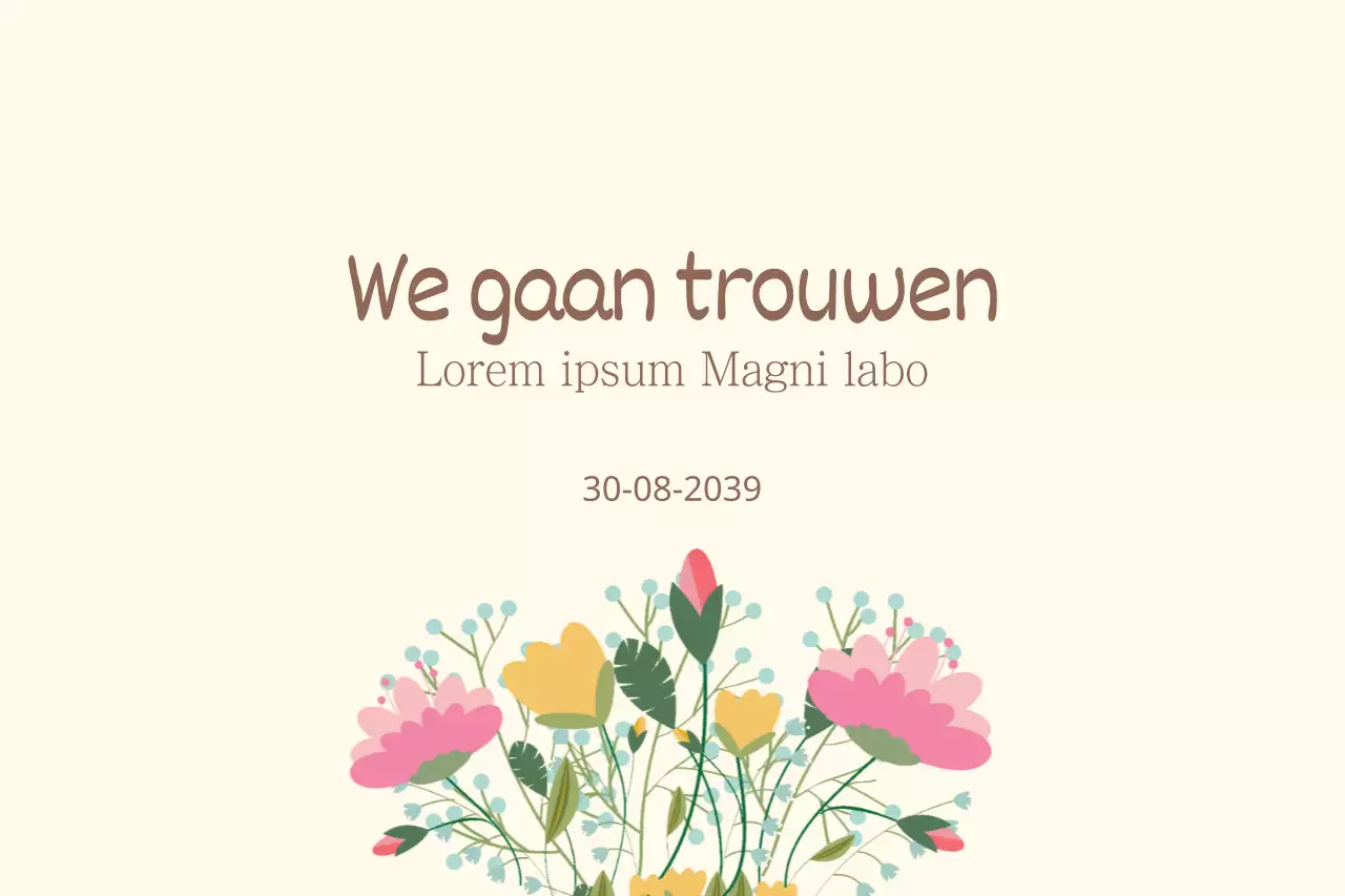 We gaan trouwen
