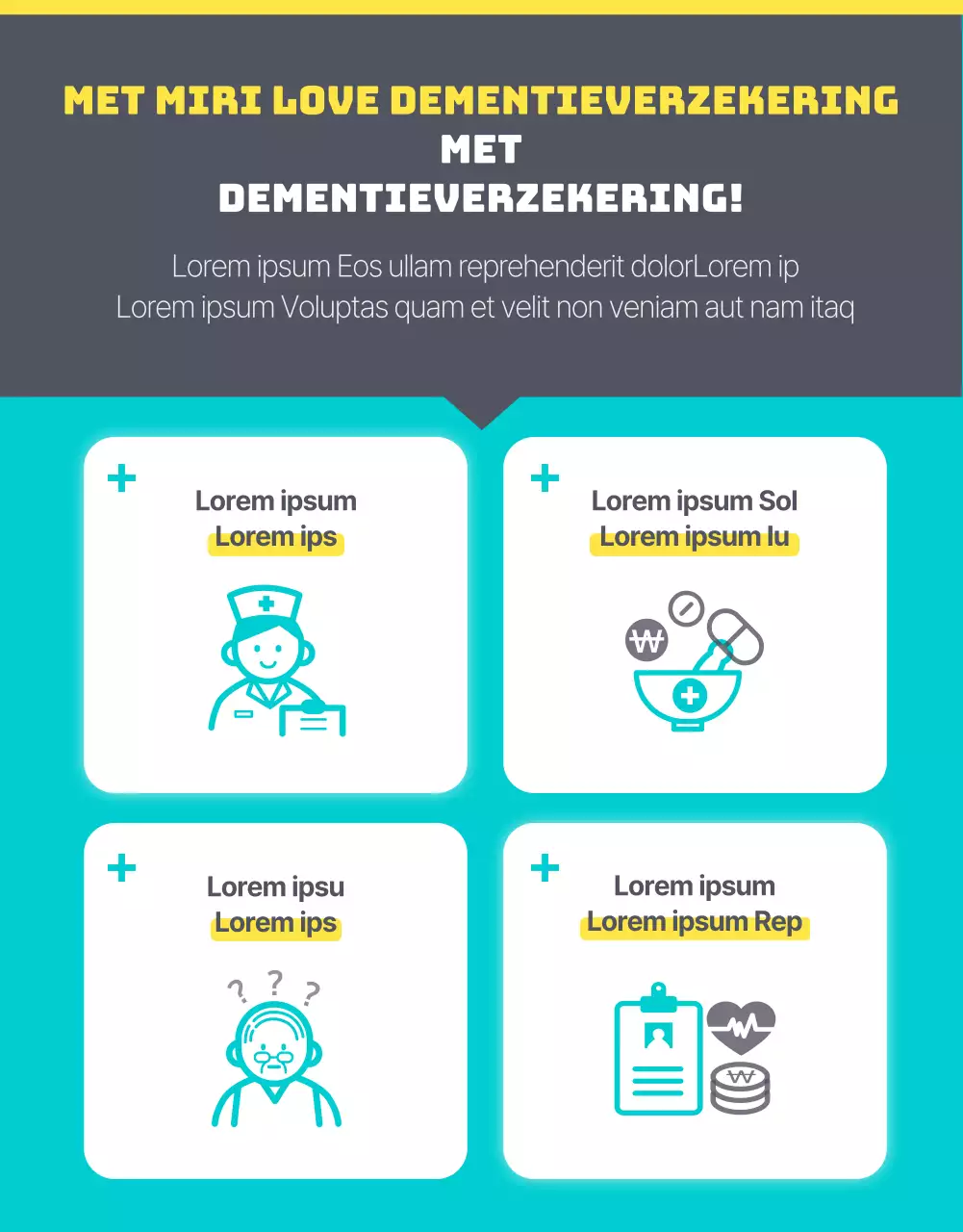 Introductie turquoise, schone dementiezorgverzekering
