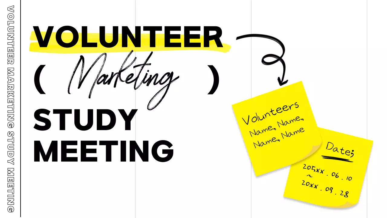 Yellow Modern Volunteer Planner Presentation