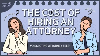 Blue Comic Attorney Advertisement YouTube Thumbnail