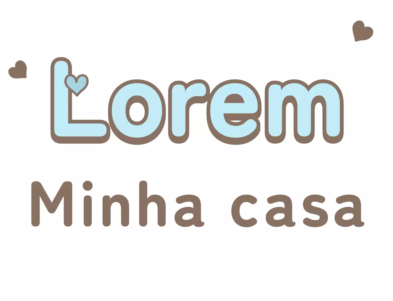 T-shirt de família com tipografia bonita em castanho, azul claro e bege