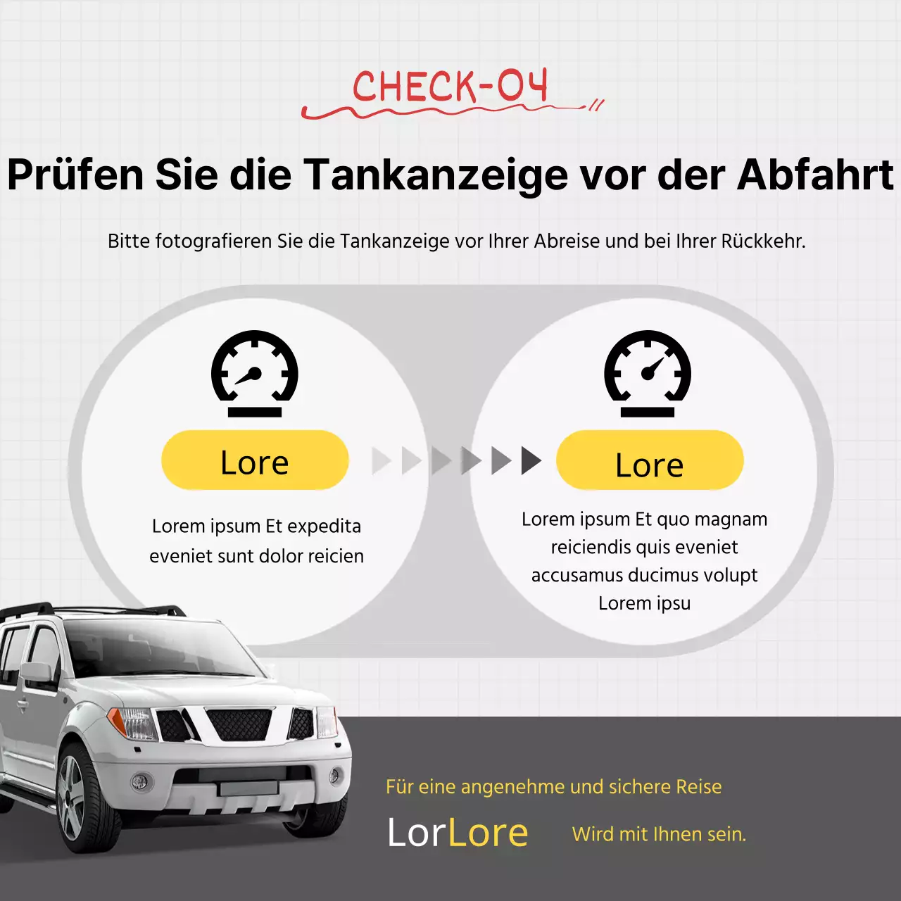 Tipps für die Nutzung grauer und gelber Mietautos