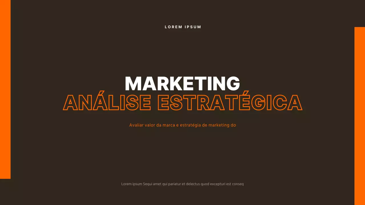 Atribuição de análise de caso de marketing da Orange and calm