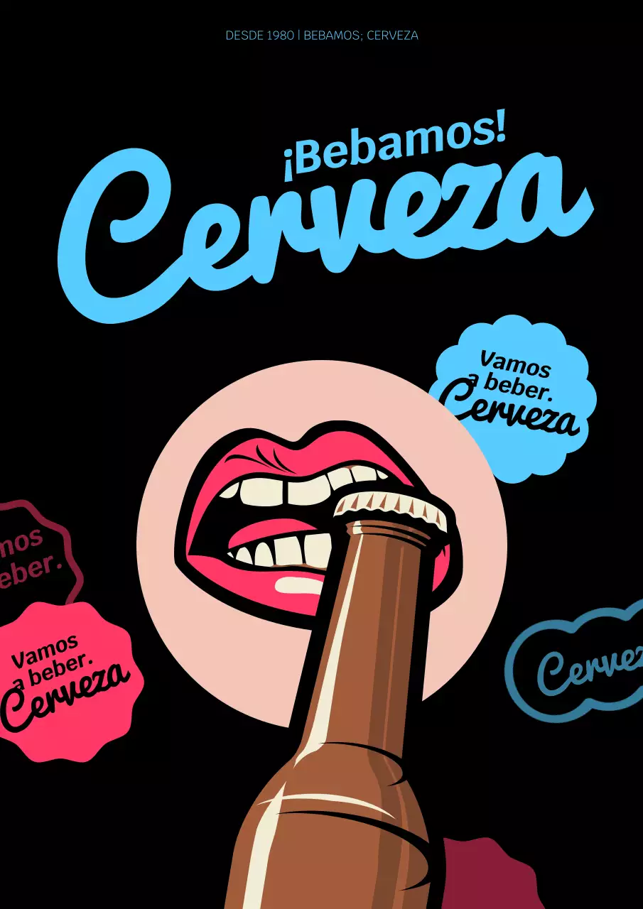 Taberna funky negra y colorida Hope