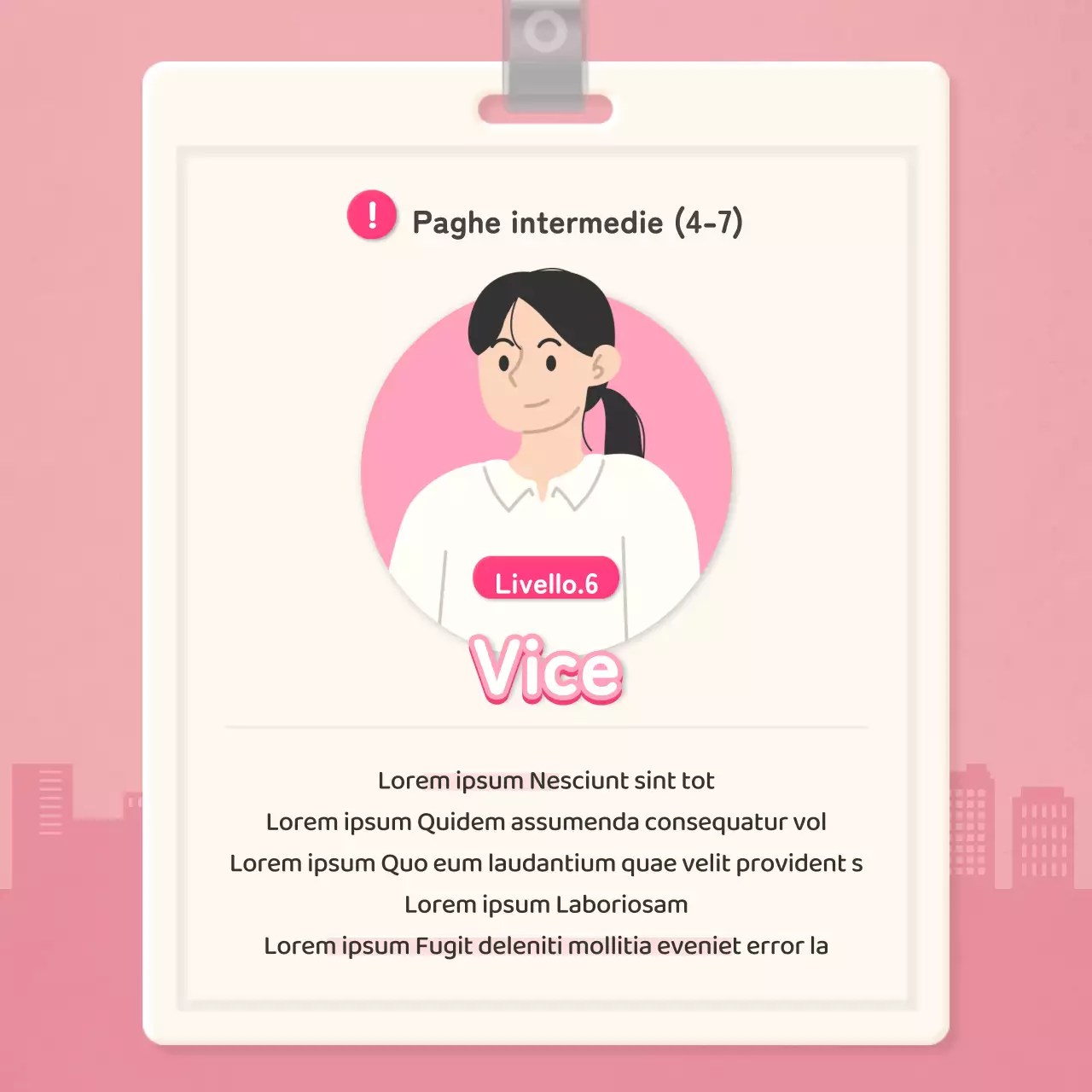 Lista di controllo a livello di lavoratore con concetto di scheda arancione per i dipendenti