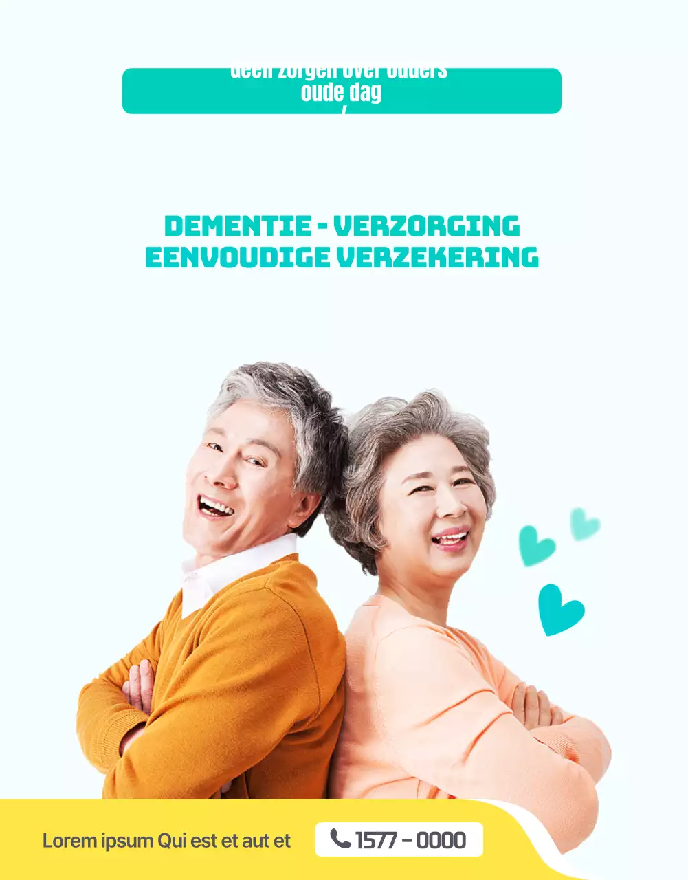 Introductie turquoise, schone dementiezorgverzekering