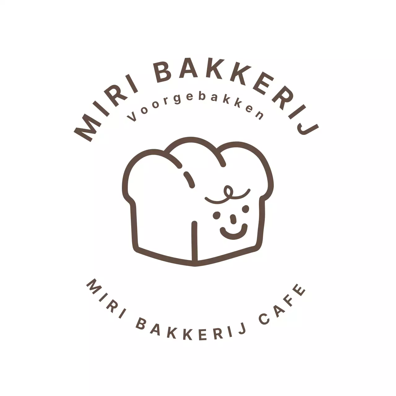 Zwarte Leuke Brood Illustratie Bakkerij Onderzetter