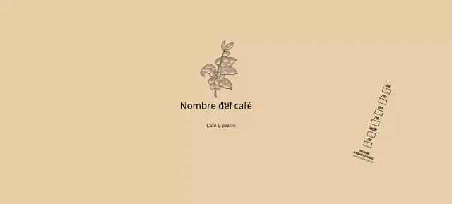 Ilustración de flor botánica beige