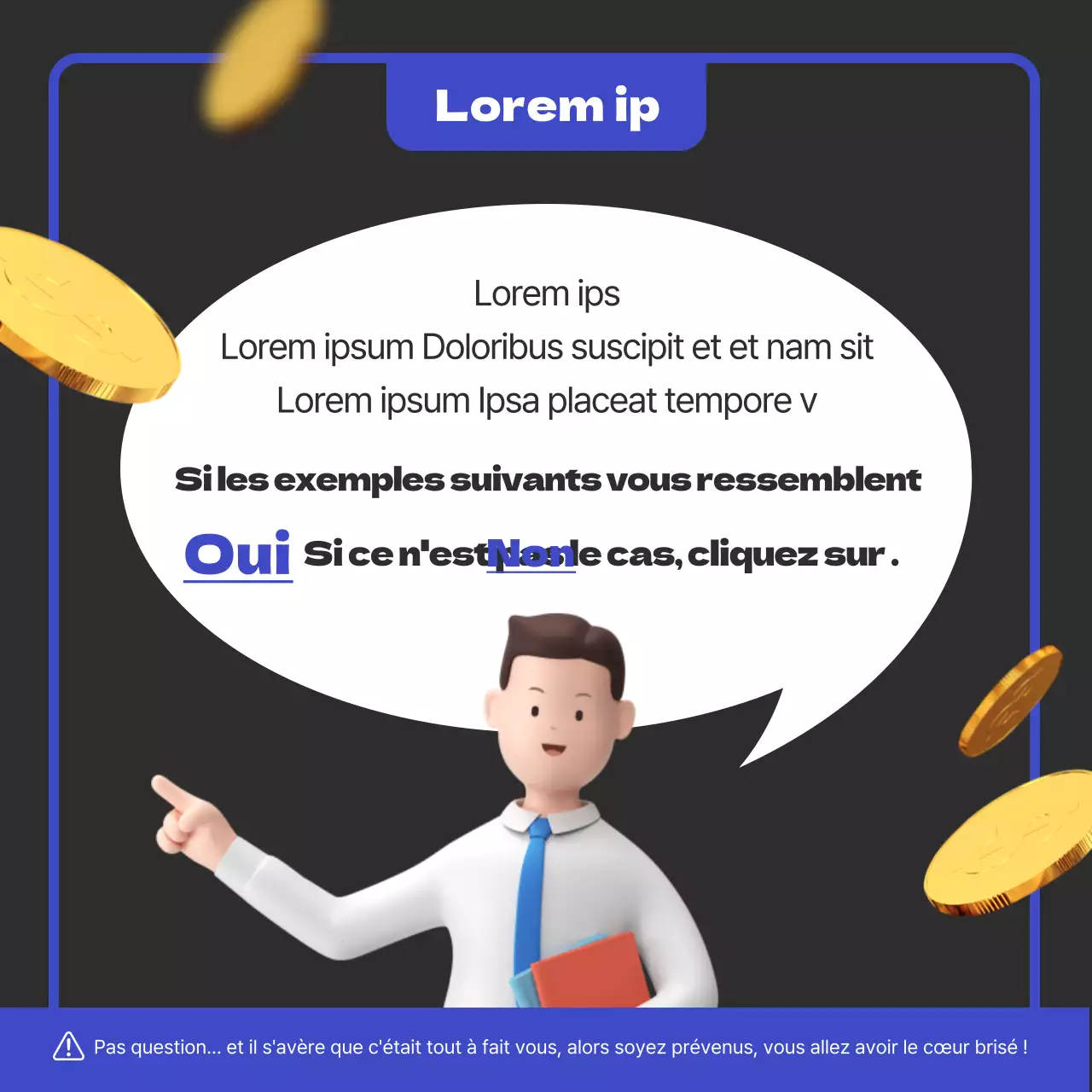 Facture de dépassement bleu et noir