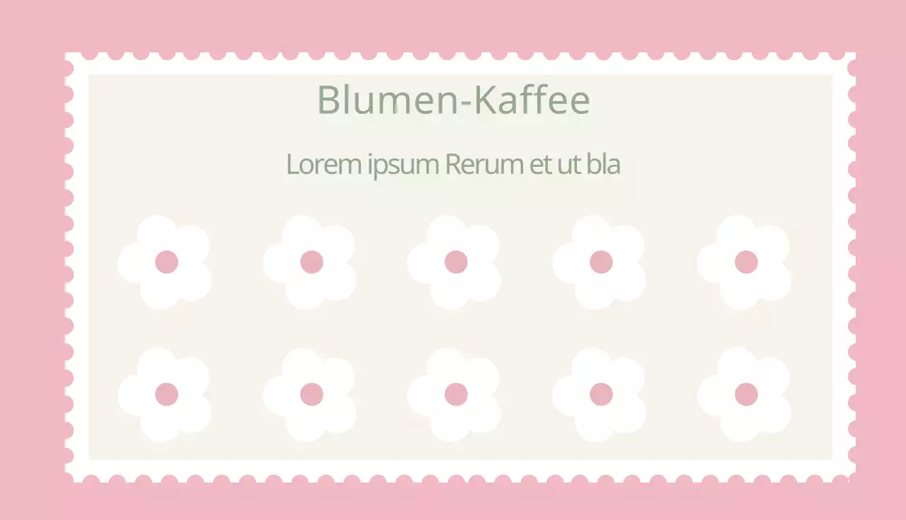 Blumen-Kaffee