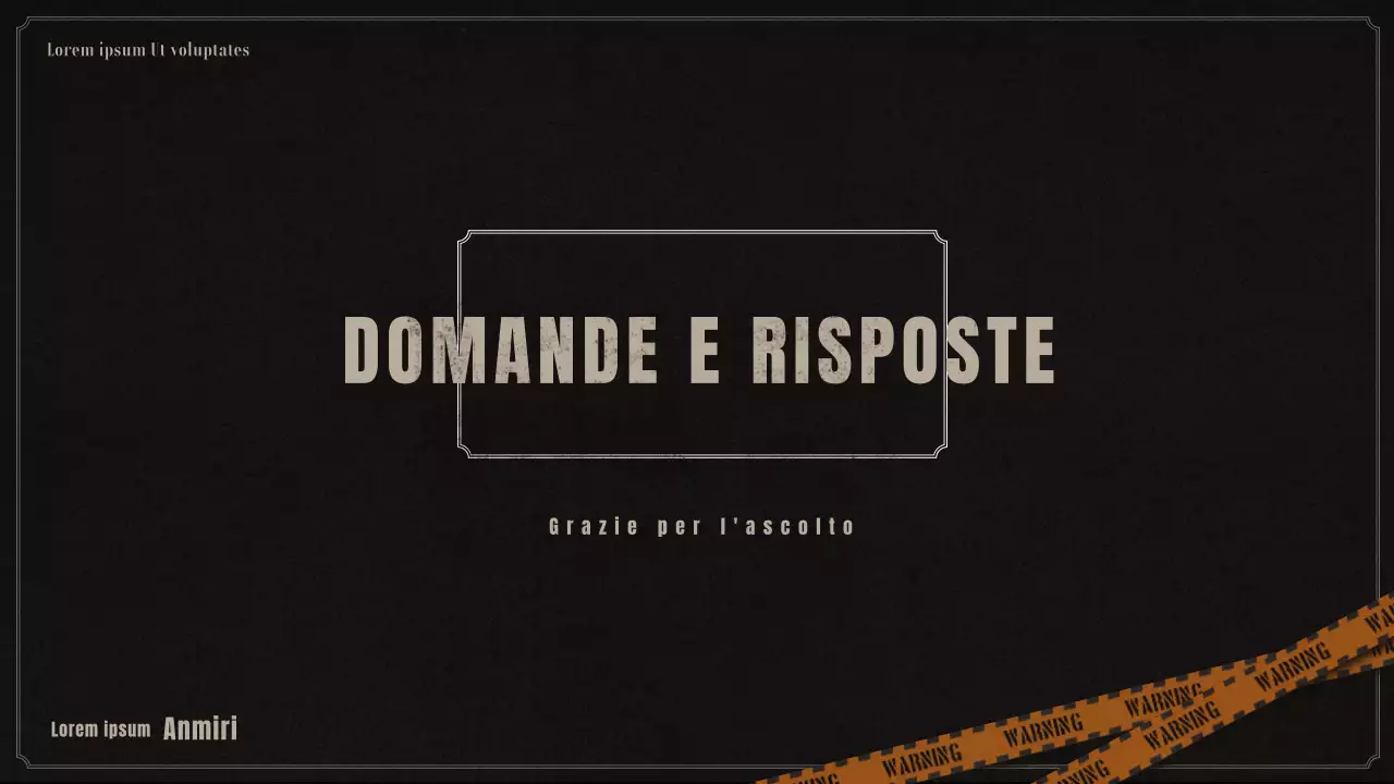 Presentazione del profilo psicologico criminale in nero e beige