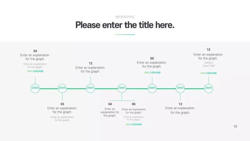 Green Minimal Timeline Guide Infographic