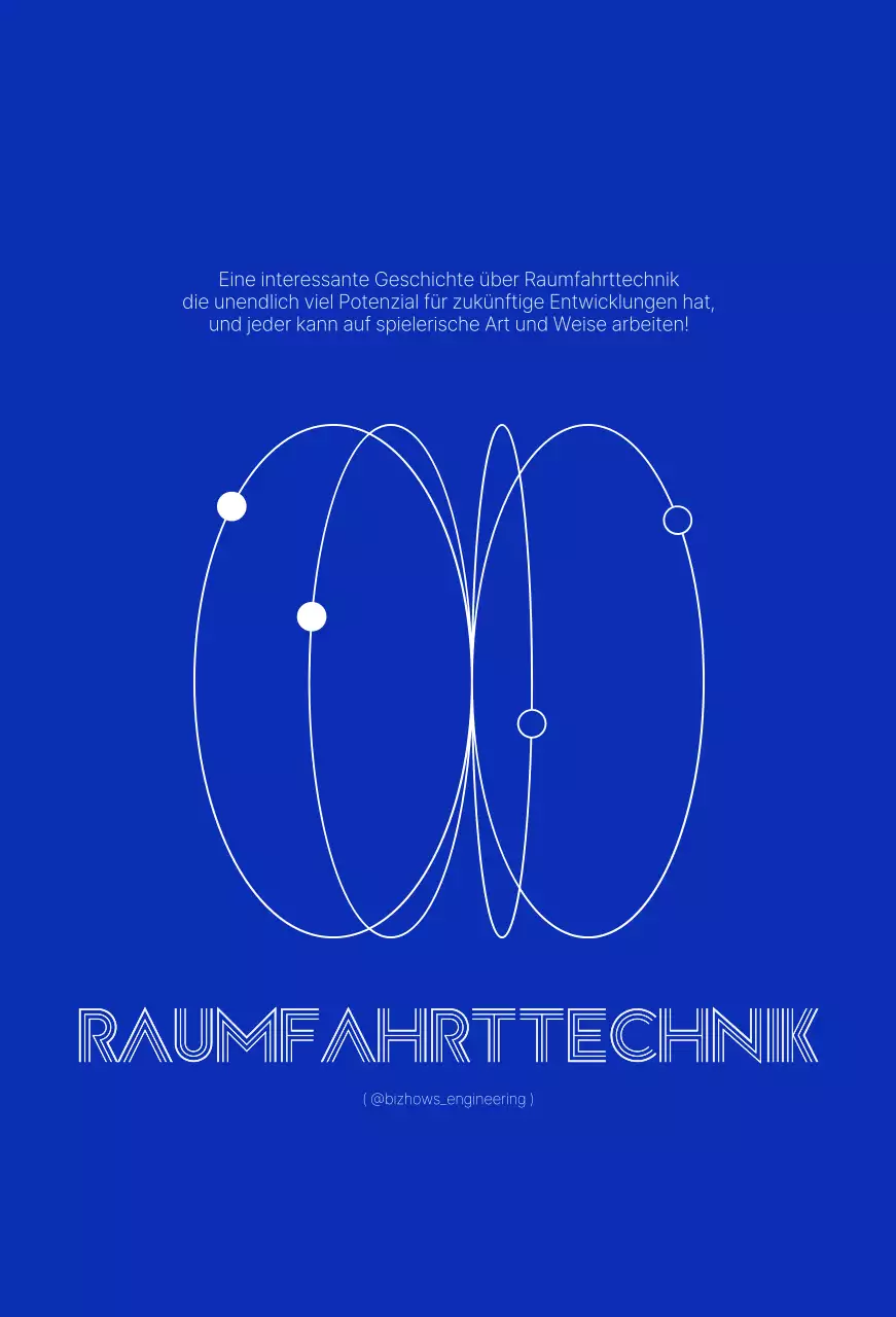 Einfaches, klares technisches Konzept in klarem Marineblau und Weiß