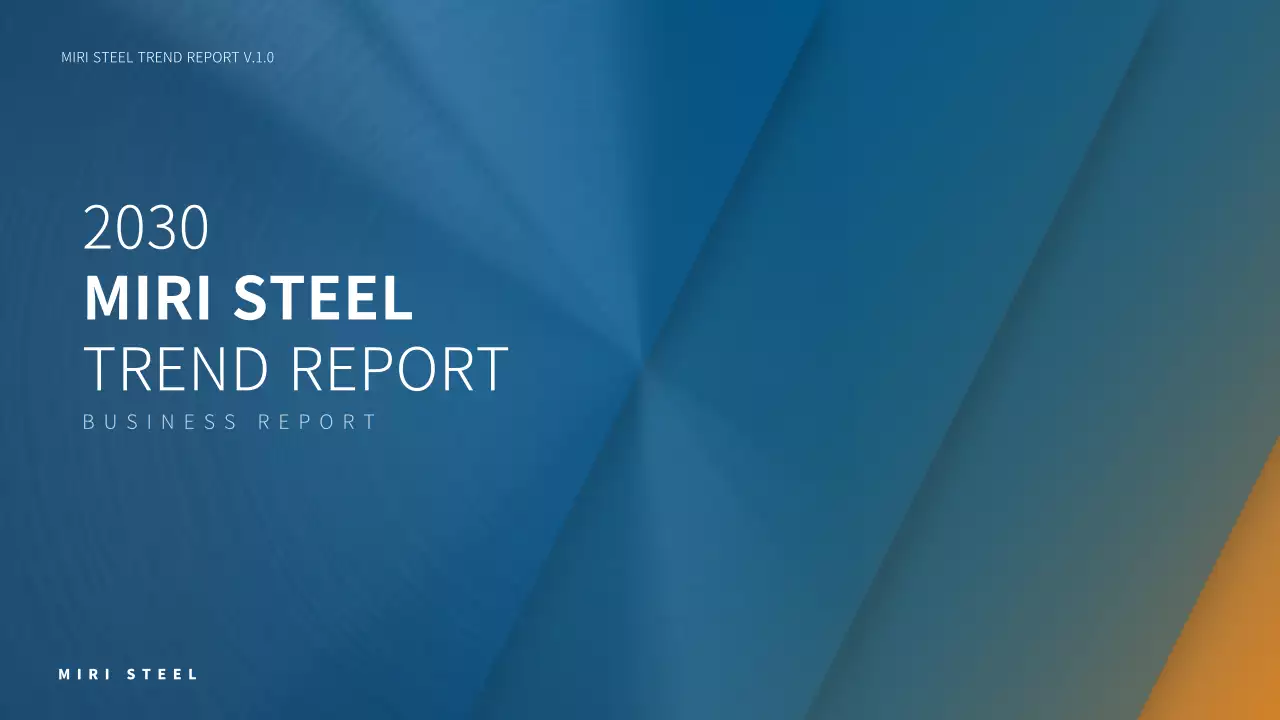 Blue Modern Industry Report Presentation