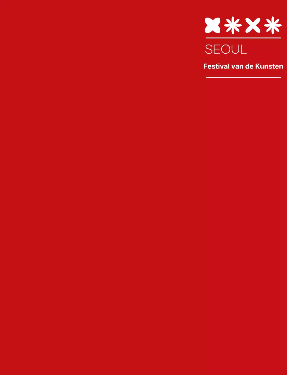 rood en wit eenvoudig kunstenfestival symbool pictogram logo stijl cultureel festival personeel