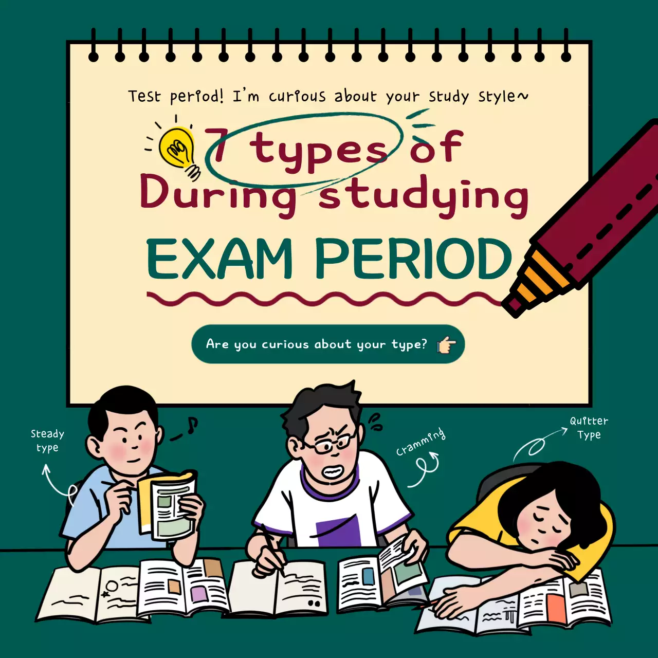 Green Comic Study Guide Instagram Post