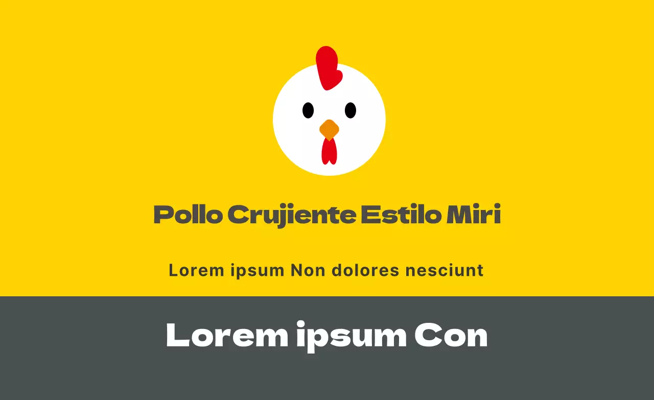 Promocionar un bonito restaurante karaage con un logotipo amarillo