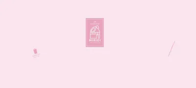 rosa saubere Linien Symbol Bäckerei Cafe