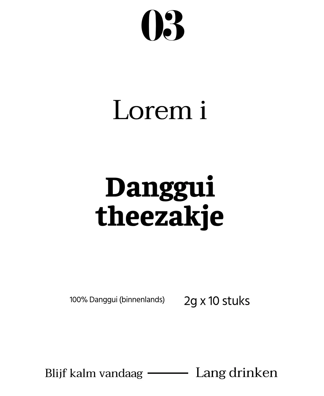 Sentimentele traditionele danggui theezakjes